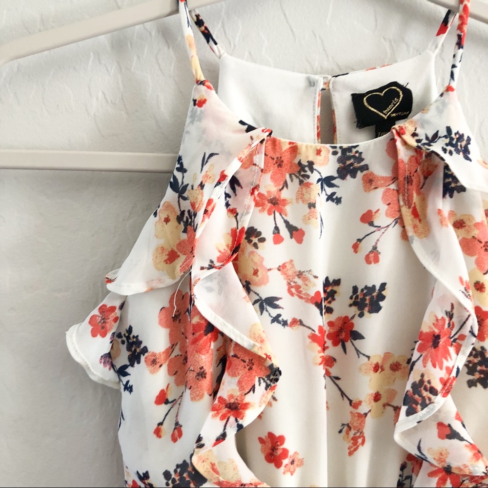 ❌SOLD❌HEARTS MONTEAU Floral Ruffle Cami Dress - Picture 2 of 5